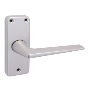 Anodised Silver Short Lever Latch