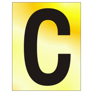75mm 'C' Text PB Visi