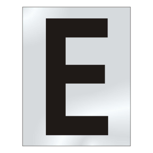 75mm 'E' Text CP Visi