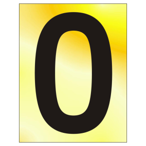 75mm 'O' Text PB Visi