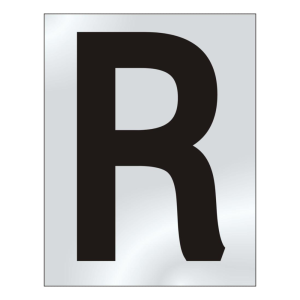75mm 'R' Text CP Visi