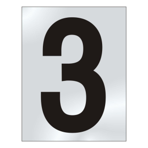 75mm '3' Text CP Visi