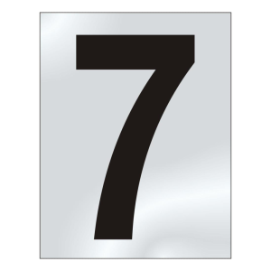 75mm '7' Text CP Visi